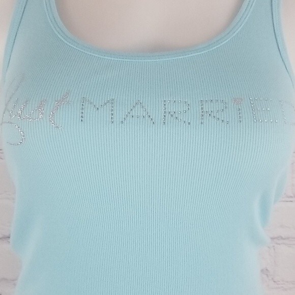 Victoria's Secret blue "just married" tanktop - Picture 4 of 6